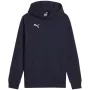 Puma Team Goal Casuals mikina s kapucňou tmavomodrá 658619 06 152cm