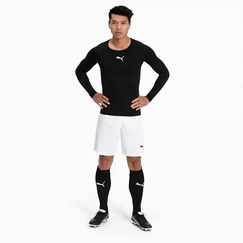 PUMA teamFINAL 21 pánske tréningové tričko čierna/biela veľkosť L