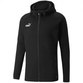 PUMA teamFINAL Casuals pánska mikina s kapucňou čierna 657383 03