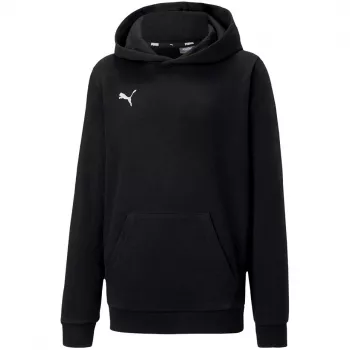 PUMA teamGOAL Casuals detská mikina s kapucňou čierna 140