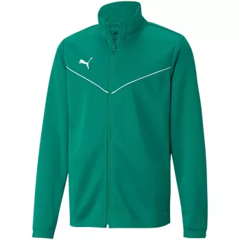 Puma teamRISE tréningová poly bunda Jr mikina Pepper Green 164cm