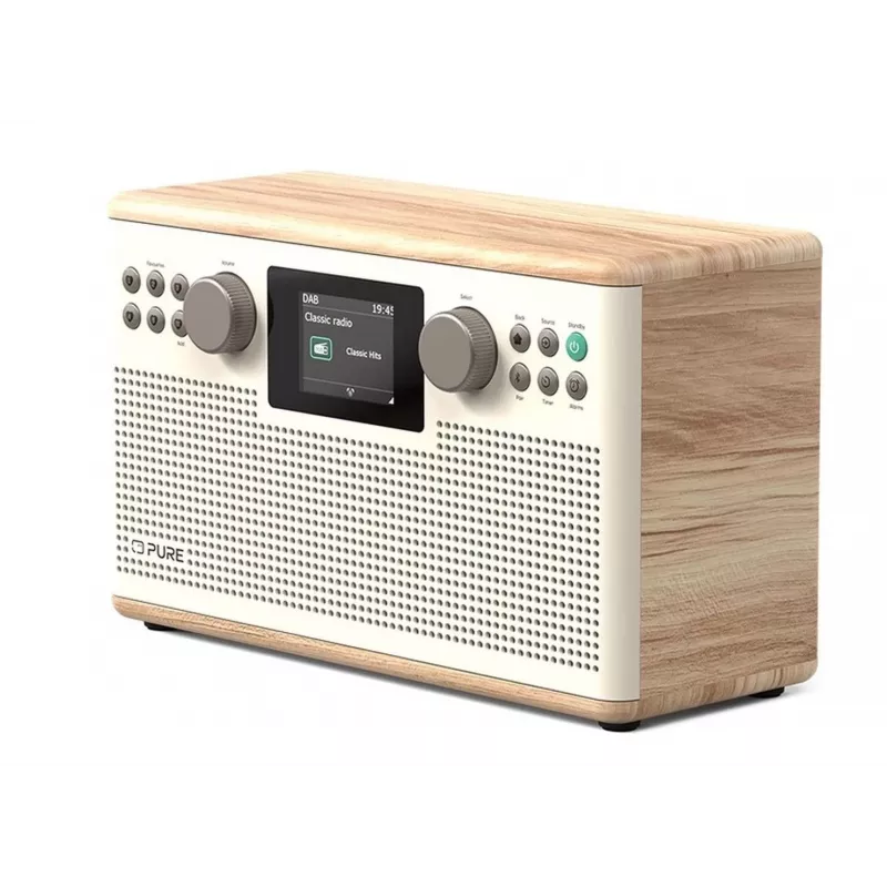 PURE ACOUSTICS Pure Classic H6 digitálne rádio, DAB+/FM/Internetradio, Bluetooth, Cotton White/dub (EU/UK)