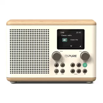Pure Classic H4 DAB/DAB+/FM digitálne rádio s Bluetooth, Cotton White/Eiche