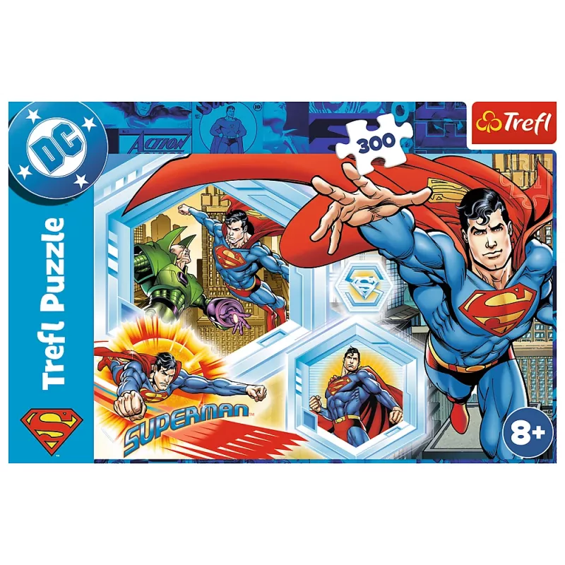 Puzzle 300 – Nezničiteľný Superman – Warner Superman Trefl 23032