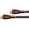 PYTHON GC-M0022 20m aktívny High-Speed HDMI kábel s Ethernet, 4K2K/UHD, Redmere čip, pozlátené kontakty, OFC, nylonový oplet, čierny