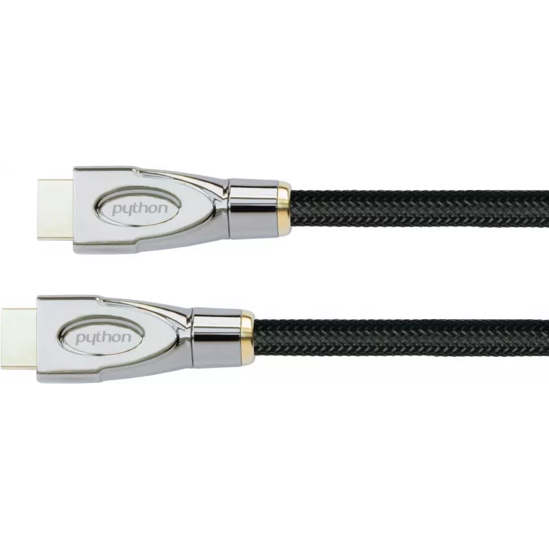 PYTHON GC-M0022 20m aktívny High-Speed HDMI kábel s Ethernet, 4K2K/UHD, Redmere čip, pozlátené kontakty, OFC, nylonový oplet, čierny