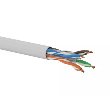 Q-LANTEC U/UTP Cat.6A sieťový kábel, LSOH, Dca, 4x2x23 AWG, 10 Gb/s, sivý, 500 m