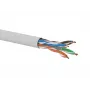 Q-LANTEC U/UTP Cat.6A sieťový kábel, LSOH, Dca, 4x2x23 AWG, 10 Gb/s, sivý, 500 m