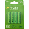 GP ReCyko AA NiMH akumulátory, 1300 mAh, 1,2 V, balenie 4 ks
