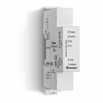 Finder 6M.BU.0.024.2200 Modbus TCP/IP na RS485 RTU gateway, 24 V AC/DC