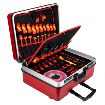 NEO Tools 01-312 izolovaná súprava náradia pre elektrické a hybridné vozidlá, 51-dielna