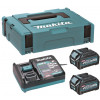 Makita 191J81-6 XGT 40 V max sada batérií, 2 × BL4025 2,5 Ah, DC40RA, MAKPAC
