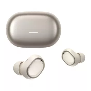 QCY Melobuds A30 bezdrôtové slúchadlá – Bluetooth 5.3, 13-mm meniče, 26 hod. prehrávanie, ENC, IPX5 – zlatá