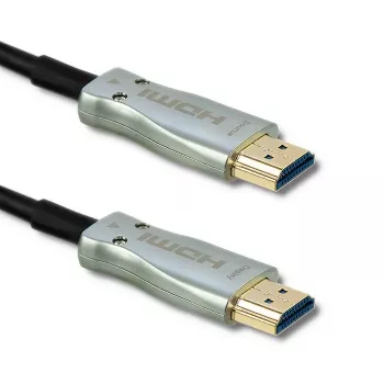 Qoltec 50472 HDMI kábel 20 m, HDMI typ A, čierna/strieborná