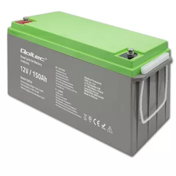 Qoltec Deep Cycle gélová batéria 12V 150Ah 44,5kg