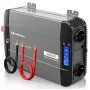 Qoltec čistý sínusový menič 12V na 230V 1500W/3000W s LCD USB USB-C pre LiFePO4 GEL AGM