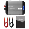 Qoltec čistý sínusový menič 12V na 230V 2000W/4000W s LCD, USB, USB-C, kompatibilný s LiFePO4/GEL/AGM