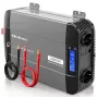Qoltec čistý sínusový menič 12V na 230V 2000W/4000W s LCD, USB, USB-C, kompatibilný s LiFePO4/GEL/AGM