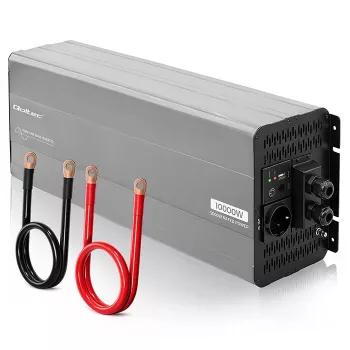 Qoltec čistý sínusový menič 24V na 230V 5000W/10000W s LCD a USB