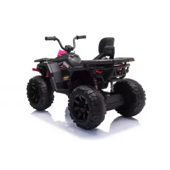 QUAD LOCK Elektrické jazdné štvorkolka JC333 ružová LED svetlá MP3