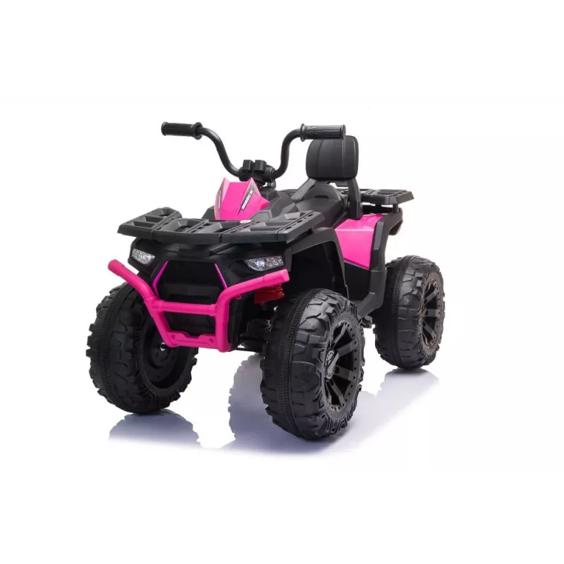 QUAD LOCK Elektrické jazdné štvorkolka JC333 ružová LED svetlá MP3