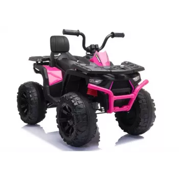 QUAD LOCK Elektrické jazdné štvorkolka JC333 ružová LED svetlá MP3