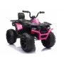 QUAD LOCK Elektrické jazdné štvorkolka JC333 ružová LED svetlá MP3