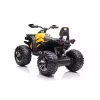 Elektrická štvorkolka QLS-3288 s opierkou, LED svetlami, MP3, žltá