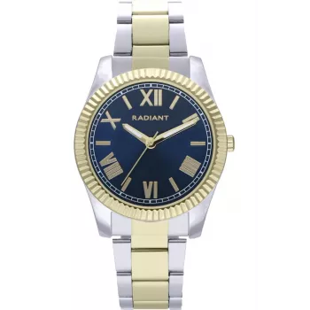 RADIANT pánske hodinky RA582205 37 mm nerezová oceľ quartz analógové čierny ciferník strieborný remienok