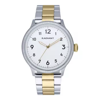 RADIANT pánske hodinky RA627204 42mm puzdro z nehrdzavejúcej ocele čierny kožený remienok analógové quartz