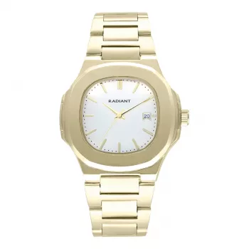 RADIANT pánske hodinky RA639203 (43mm) - čierny ciferník, čierny kožený remienok