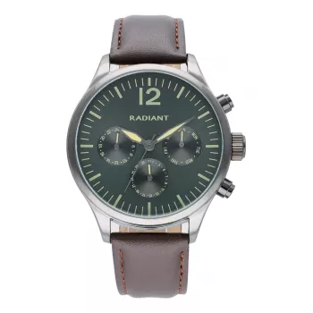 RADIANT pánske hodinky RA641702 43 mm analógové quartz čierny ciferník kožený remienok