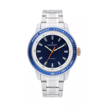 RADIANT RA494201 pánske analógové quartzové náramkové hodinky 47 mm strieborná nerezová oceľ