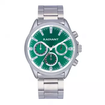 RADIANT RA589702 pánske analógové quartz hodinky 44mm nerezová oceľ strieborná čierna