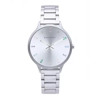 RADIANT RA608201 pánske analógové quartz náramkové hodinky 38mm oceľ modrý ciferník strieborný náramok