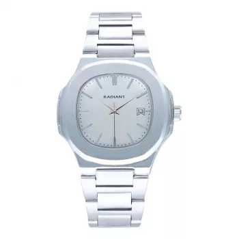 RADIANT RA639201 pánske analógové quartz hodinky 43mm čierny ciferník kožený remienok