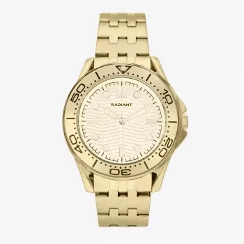 RADIANT RA653204 pánske analógové quartz hodinky 42mm modrý ciferník hnedý kožený remienok