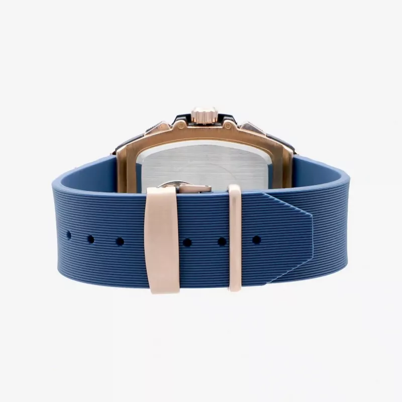 RADIANT RA655204 pánske analógové quartzové hodinky 42mm nerezová oceľ čierny ciferník kožený remienok