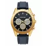 RADIANT RA668709 pánske analógové quartz náramkové hodinky 44mm čierny ciferník kožený remienok