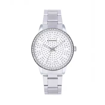 RADIANT Woman RA578201 38mm strieborný nerezový mesh náramok quartz hodinky