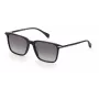 RAG&BONE RNB5028GS8075 pánske slnečné okuliare, hranaté, čierny acetátový rám, sivé gradientové šošovky, 55 mm