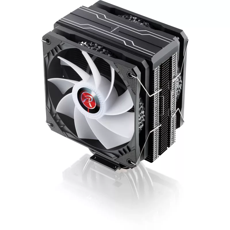 RAIJINTEK ELEOS 12 DUO RBW 120 mm All-in-One kvapalinový chladič procesora, Čierny