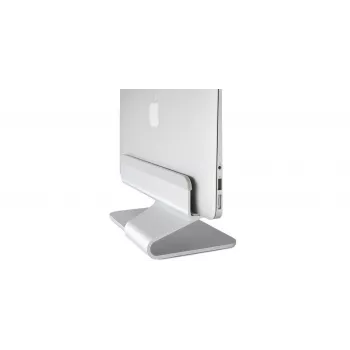 RAIN DESIGN mTower vertikálny stojan na notebook - eloxovaný hliník strieborný, priestorovo úsporná desktopová dokovacia stanica pre MacBook a notebooky