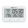 RAINPOINT BALDRTHERM B0549STH kúpeľňový časovač s monitorom teploty a vlhkosti, IP24 ochrana proti striekajúcej vode, odpočítavanie/počítanie, LCD podsvietenie, prísavka/stojan/nástenná montáž