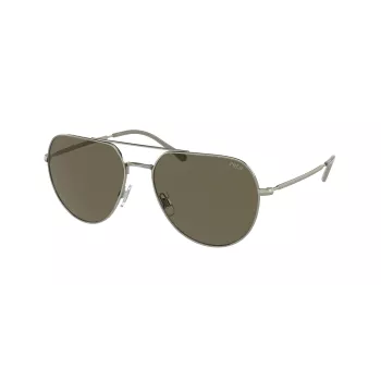 RALPH LAUREN PH3139-9429-3 pánske slnečné okuliare čierny propionátový rám sivé polykarbonátové sklá 57 mm