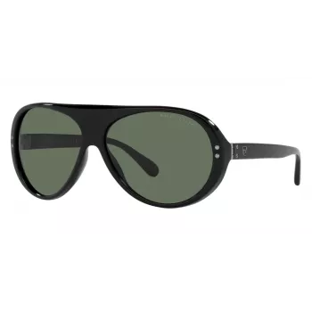 RALPH LAUREN RL8194-500171 slnečné okuliare pánske čierny acetát sivý polykarbonát 60/13/135 mm