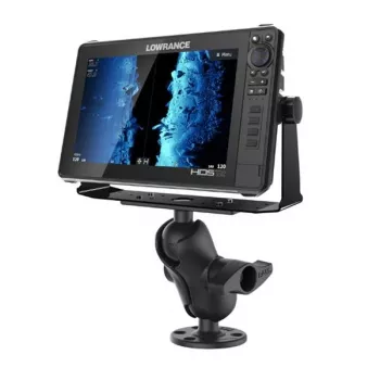 RAM Mounts D-Size 6,25 palcov x 2 palce platňa s krátkym dvojklbovým ramenom a okrúhlou základňou