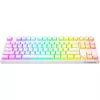 Rampage Ghost TKL mechanická klávesnica Huano Red Switch biela