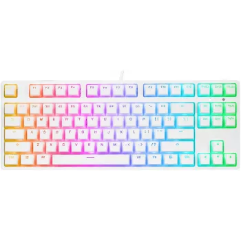 Rampage Ghost TKL mechanická klávesnica Huano Red Switch biela
