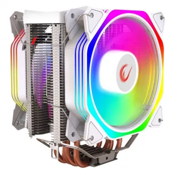 Rampage Octagon C60 CPU chladič LGA 1700/AM5 1800RPM 2x120mm ARGB biely